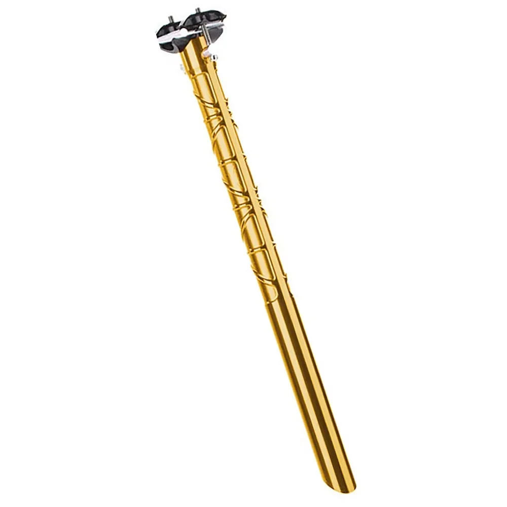 Tune Leichtes Stück Aluminium seatpost, 0 mm offset, 27.2 x 420 mm, gold