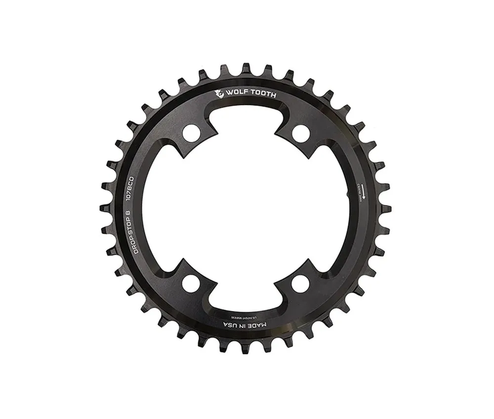 Wolf Tooth Drop Stop B Chainring - Sram asymmetrical 107mm bolt circle 9-12-speed 42 teeth