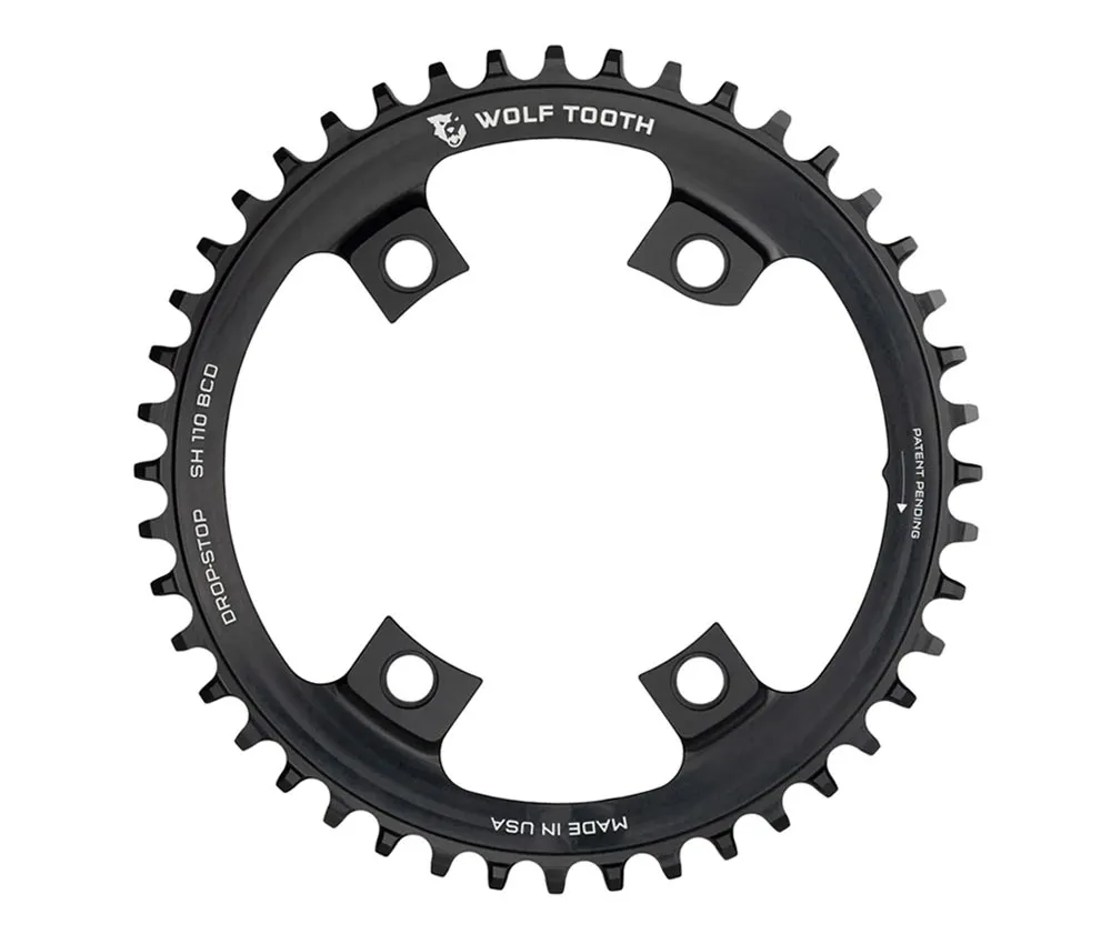 Wolf Tooth Drop Stop B Chainring – Shimano 110mm asymmetrical 9-12-speed 48-tooth