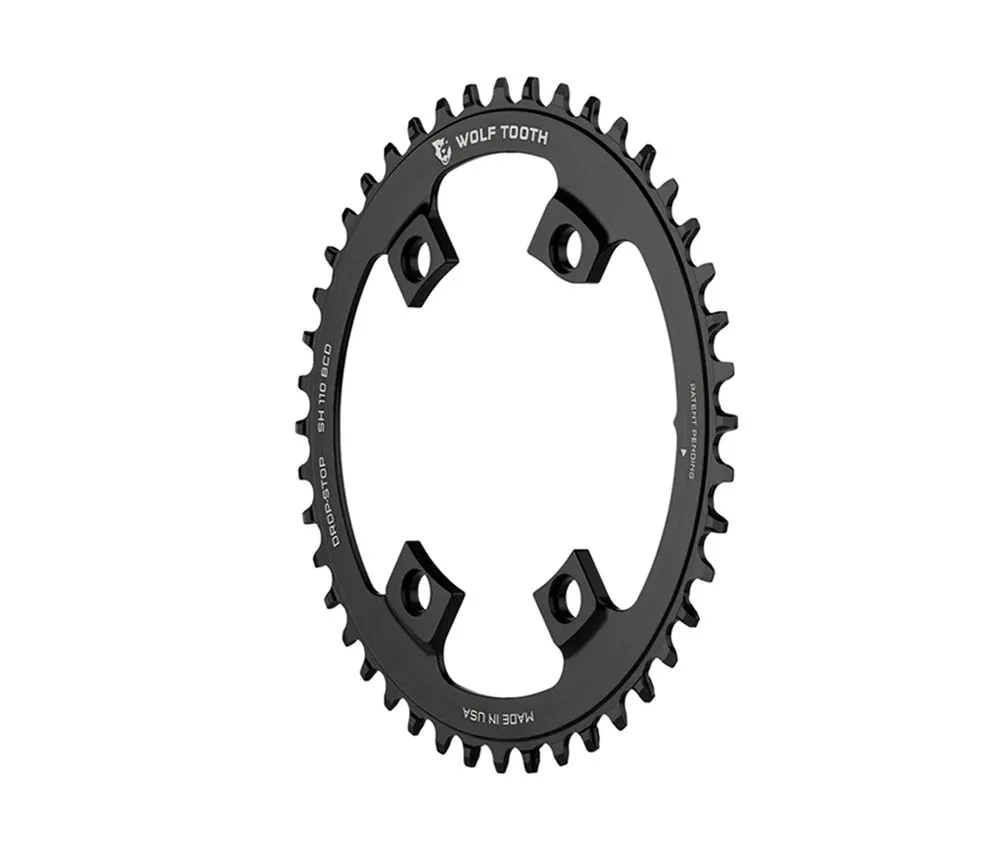 Wolf Tooth Drop Stop B Chainring – Shimano 110mm asymmetrical 9-12-speed chainring 40 teeth
