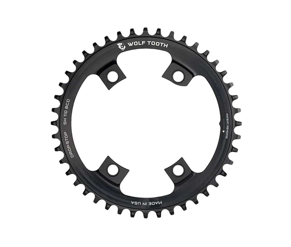 Wolf Tooth Drop Stop B Chainring – Shimano 110mm asymmetrical 9-12-speed chainring 36 teeth