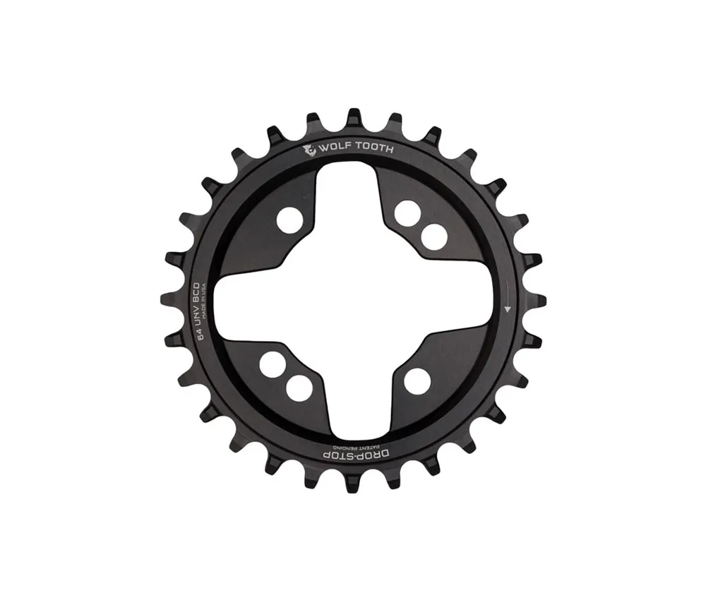 Wolf Tooth Drop Stop A Chainring - MTB 64mm BCD 9-12-speed 26 teeth