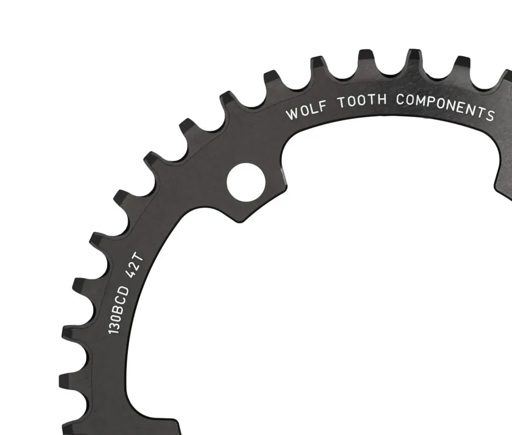 Wolf Tooth Drop Stop B Chainring - Road / Gravel / CX 130mm BCD 9-12-speed 42 teeth