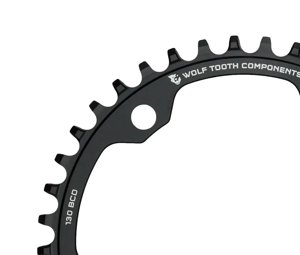 Wolf Tooth Drop Stop B Chainring - Road / Gravel / CX 130mm BCD 9-12-speed 40 teeth