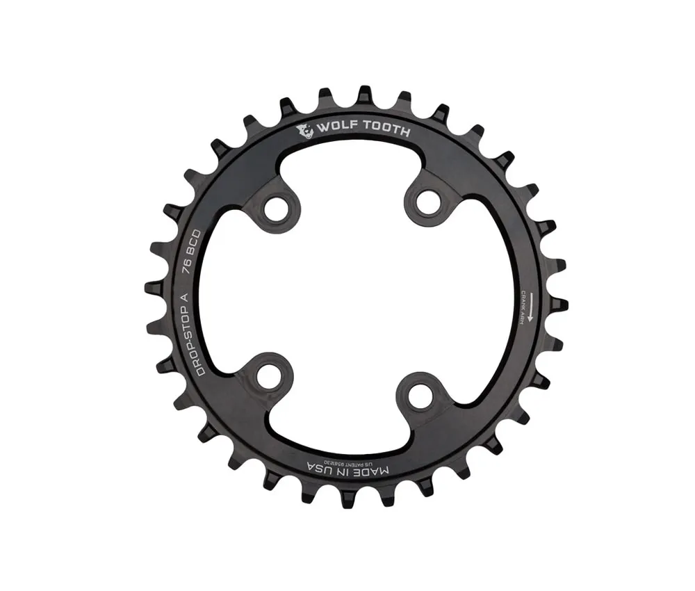 Wolf Tooth Drop Stop A Chainring - Sram XX1 / Specialized / Cannondale 76mm BCD 9-12-speed 30 teeth