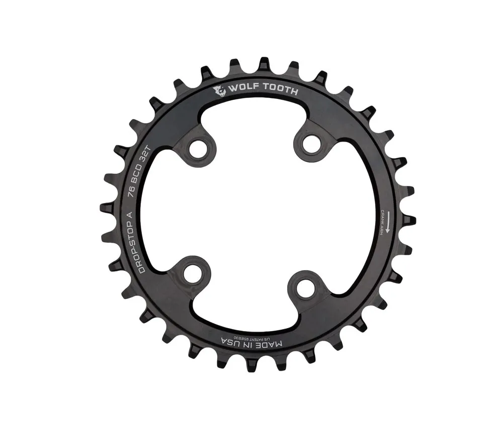 Wolf Tooth Drop Stop A Chainring - Sram XX1 / Specialized / Cannondale 76mm BCD 9-12-speed 32 teeth