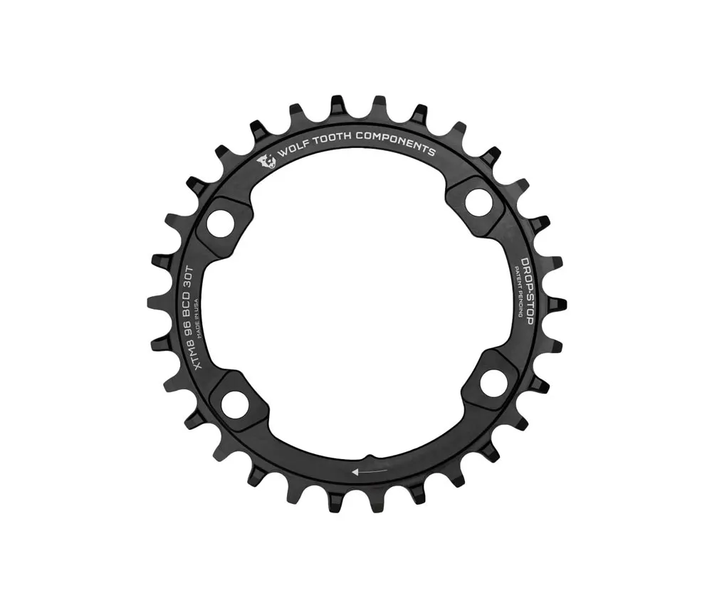Wolf Tooth Drop Stop A Chainring - Shimano XT / SLX / Deore 96mm BCD 9-12-speed 30 teeth