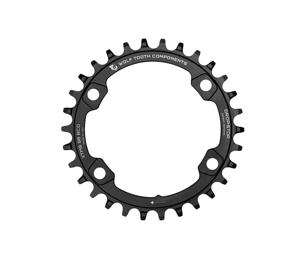 Wolf Tooth Drop Stop A Chainring - Shimano XT / SLX / Deore 96mm BCD 9-12-speed 32 teeth