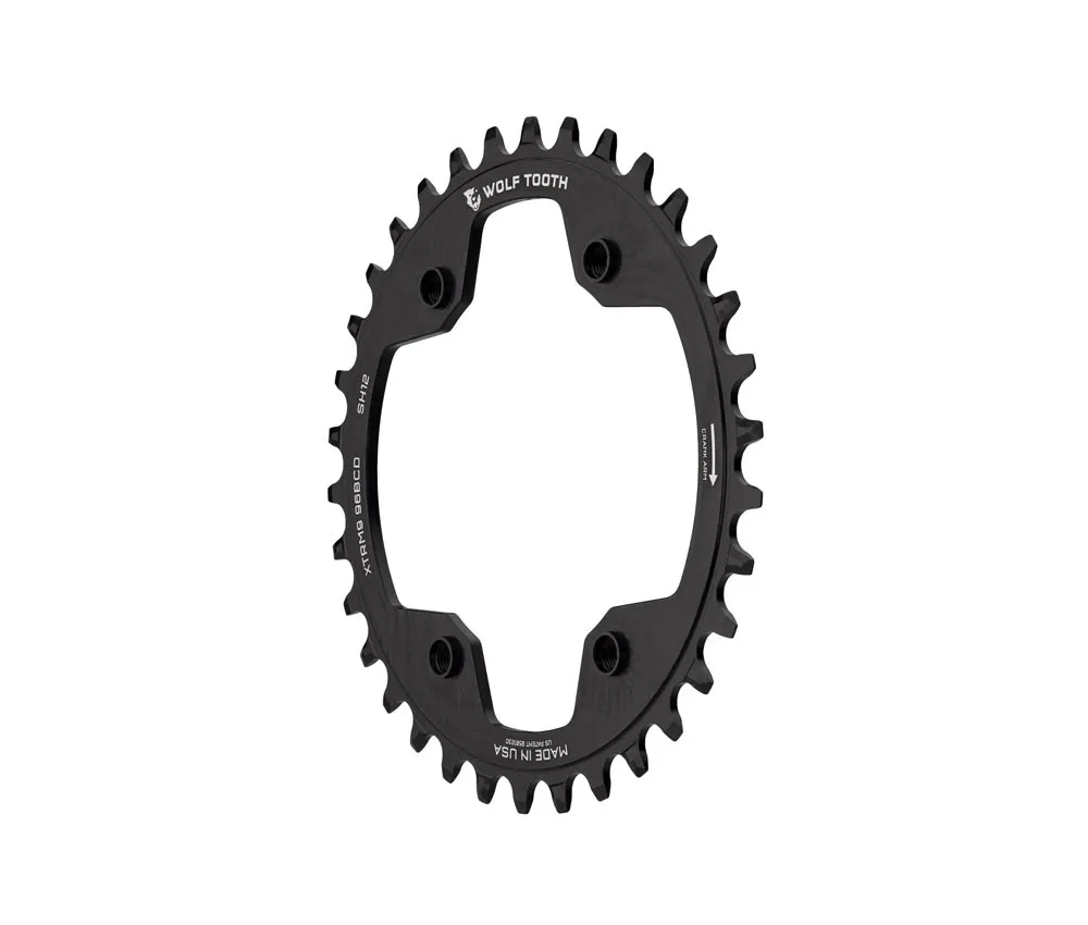 Wolf Tooth Drop Stop ST Chainring - Shimano XTR M9000 / M9020 96mm BCD 12-speed HG+ 32 teeth