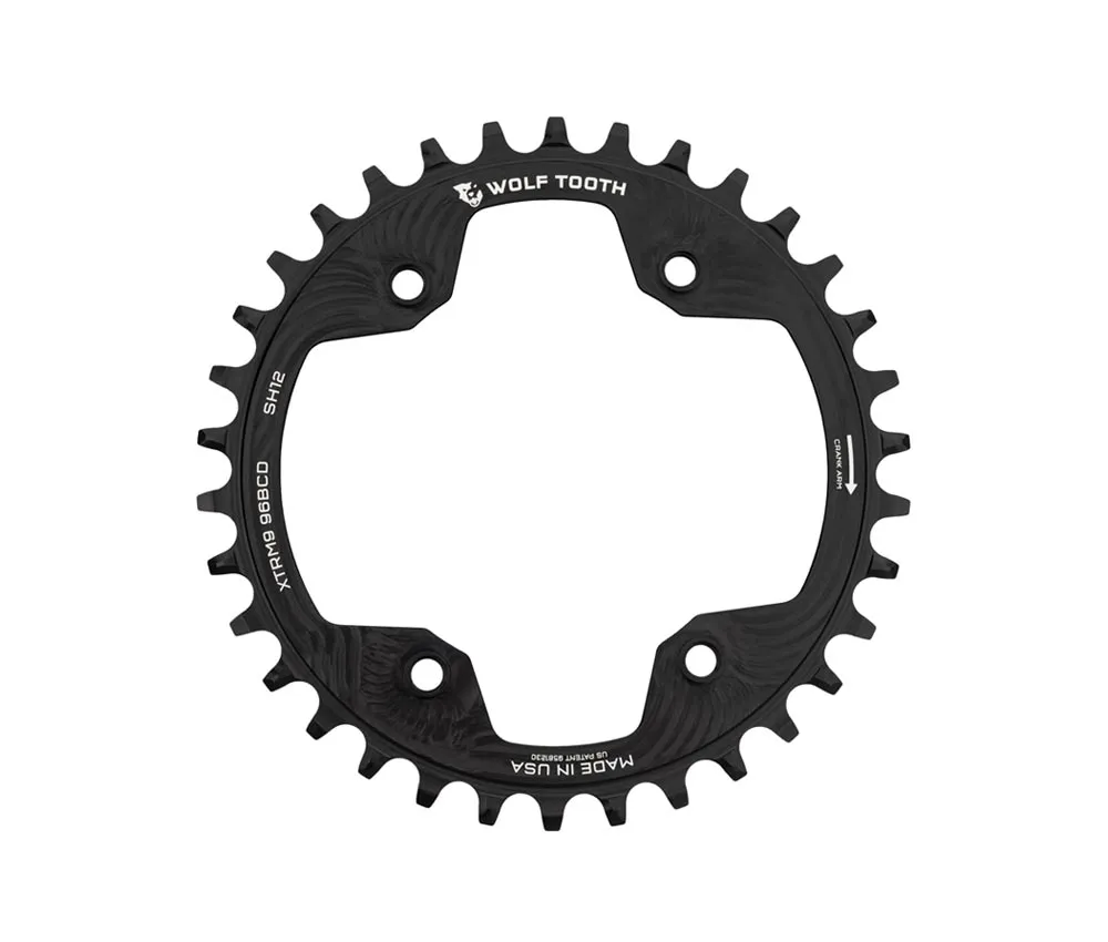 Wolf Tooth Drop Stop ST Chainring - Shimano XTR M9000 / M9020 96mm BCD 12-speed HG+ 32 teeth
