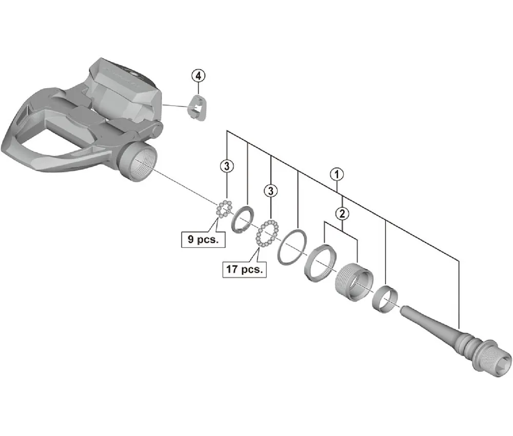 Spare parts: Shimano DURA-ACE PD-R9100 pedal