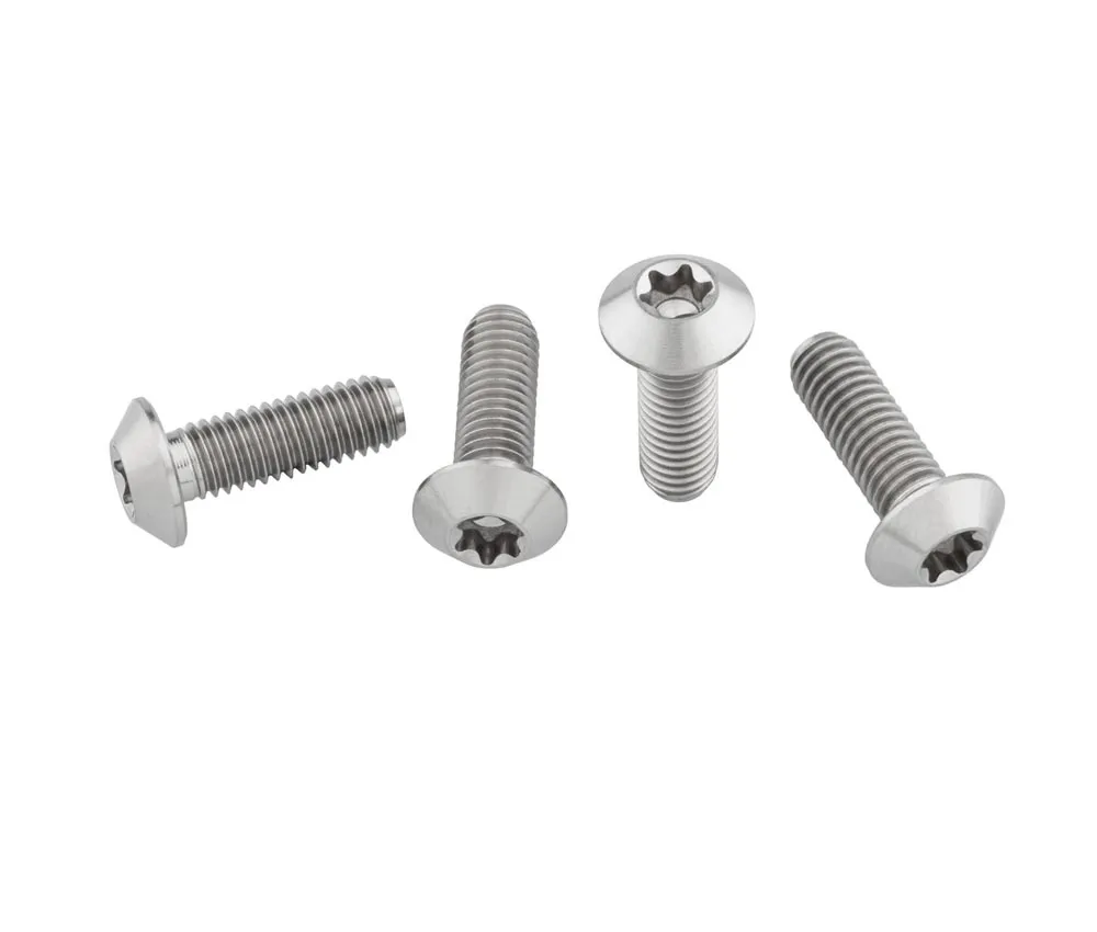 Wolf Tooth Titanium Bottle Cage Screw Set – M5x15mm Pan Head, Silver – Remaining stock