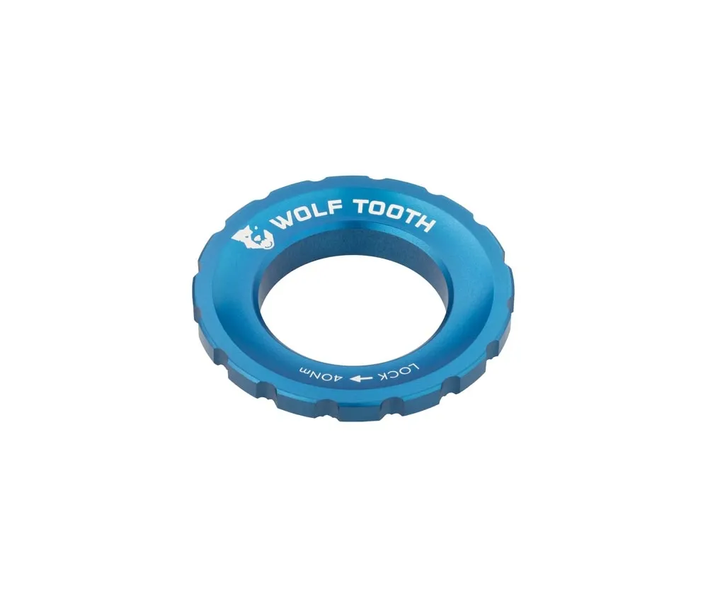 Wolf Tooth Centerlock Lockring – external thread, aluminium, blue