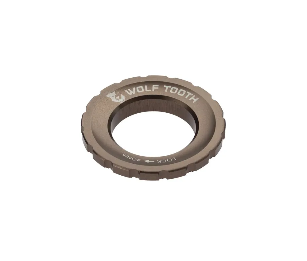 Wolf Tooth Centerlock Lockring – external thread, aluminium, espresso