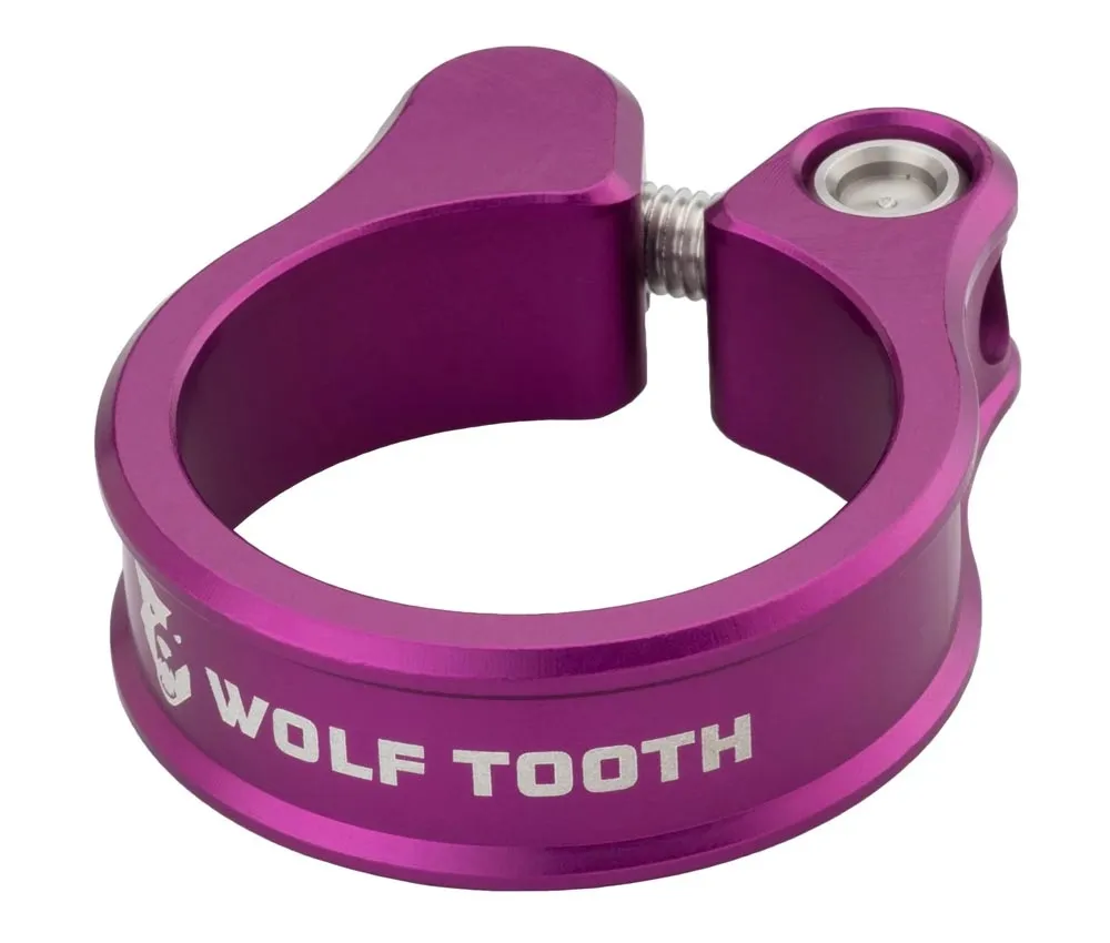 Wolf Tooth Seatpost Clamp – 29.8 mm, threaded, aluminium, purple