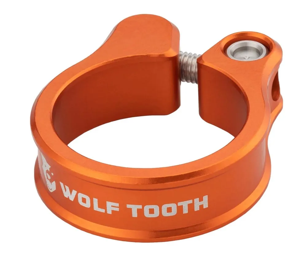 Wolf Tooth Seatpost Clamp – 31.8 mm, threaded, aluminium, orange