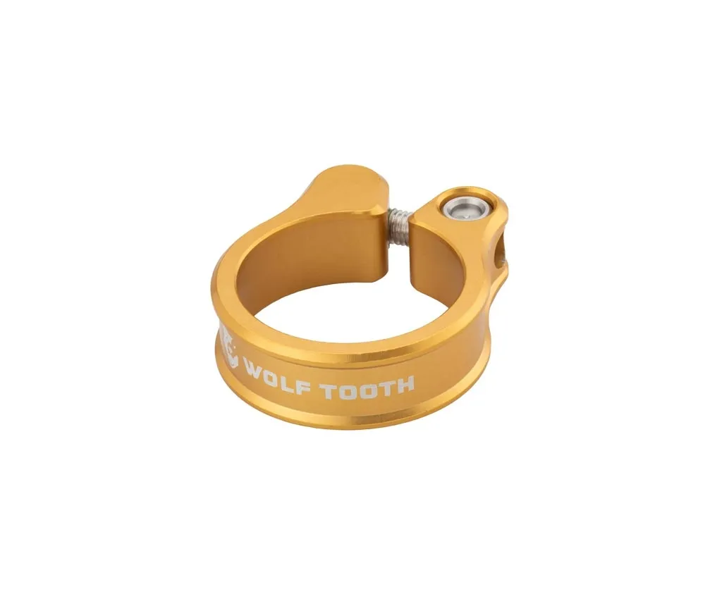 Wolf Tooth Seatpost Clamp – 34.9 mm, threaded, aluminium, gold