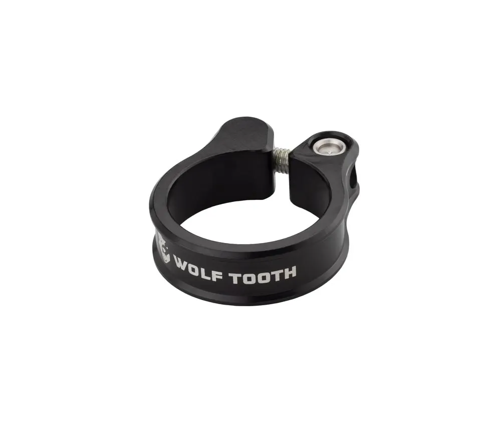 Wolf Tooth Seatpost Clamp – 38.6 mm threaded, black aluminium