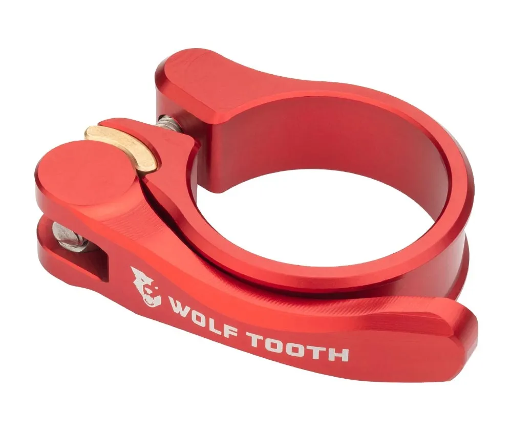 Wolf Tooth Seatpost Clamp – 28.6 mm Quick Release Aluminium Red