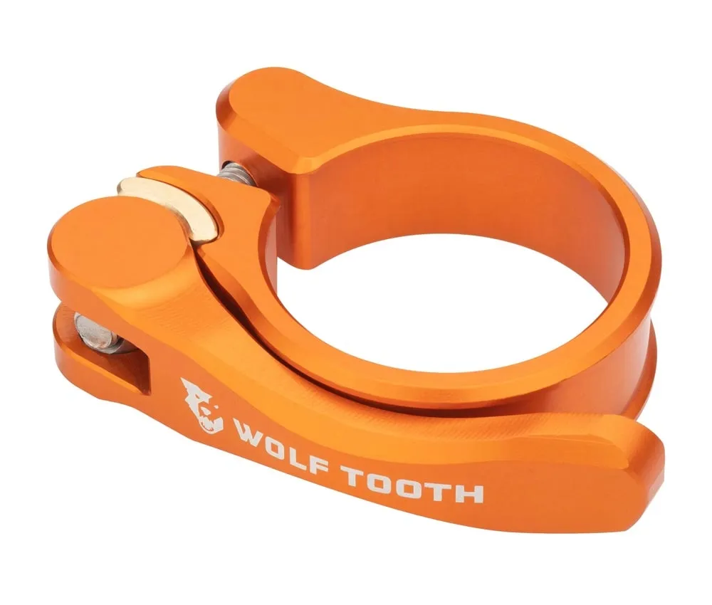 Wolf Tooth Seatpost Clamp – 36.4 mm Quick Release Aluminium Orange