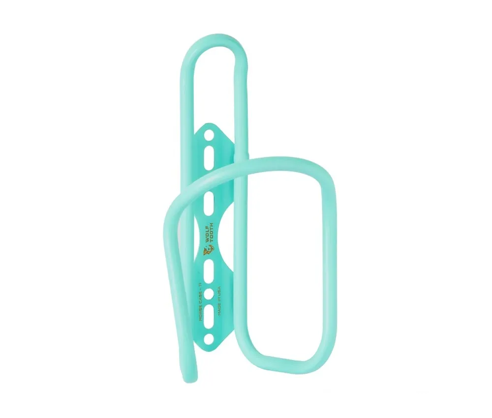 Wolf Tooth Morse Bottle Cage – Titanium Ceramic Turquoise Limited Edition