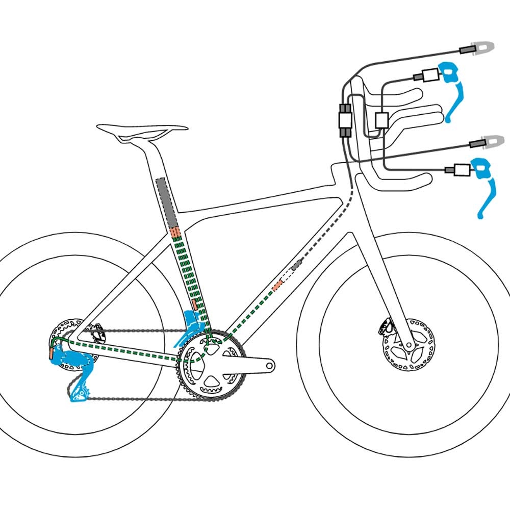 Shimano Ultegra Di2 TT Groupset R8170/R9180 Disc Brake 12x2-speed with Power Meter FC-R8100-P