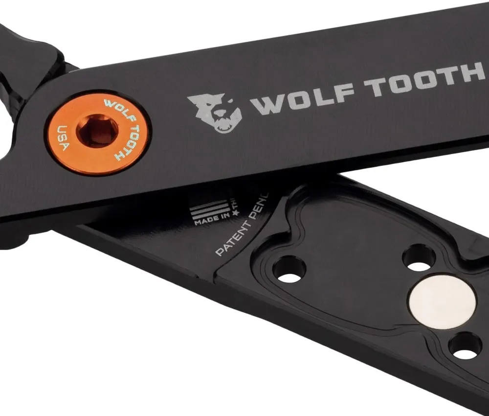 Wolf Tooth Pack Pliers Multitool – Master Link Combo orange-black
