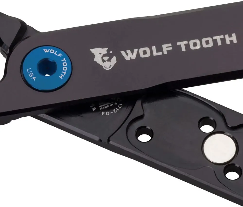 Wolf Tooth Pack Pliers Multitool – Master Link Combo black-blue