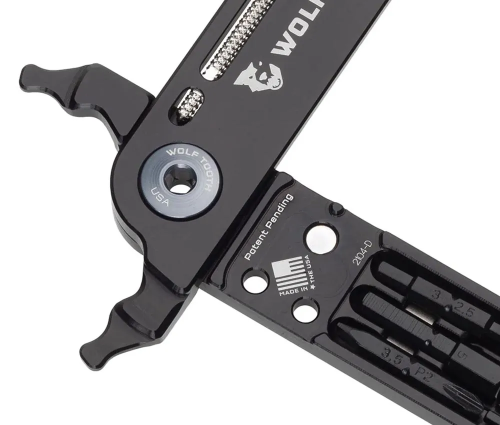 Wolf Tooth 8-Bit System Pliers Multitool – Bit holder / Chain lock pliers / Spoke + valve wrench – grey