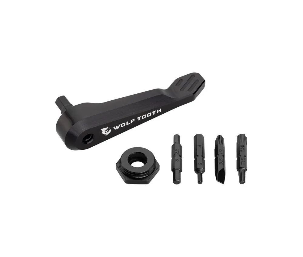 Wolf Tooth Axle Handle Multitool – Bit Holder / Plug-in Lever – black