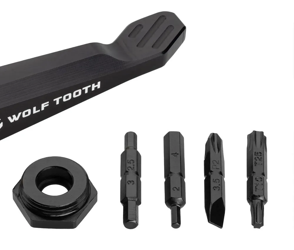 Wolf Tooth Axle Handle Multitool – Bit Holder / Plug-in Lever – black