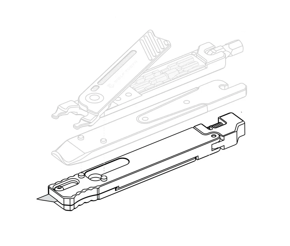 Wolf Tooth 8-Bit Chainbreaker + Utility Knife Multitool – Chain tool / Knife / Tubeless repair kit