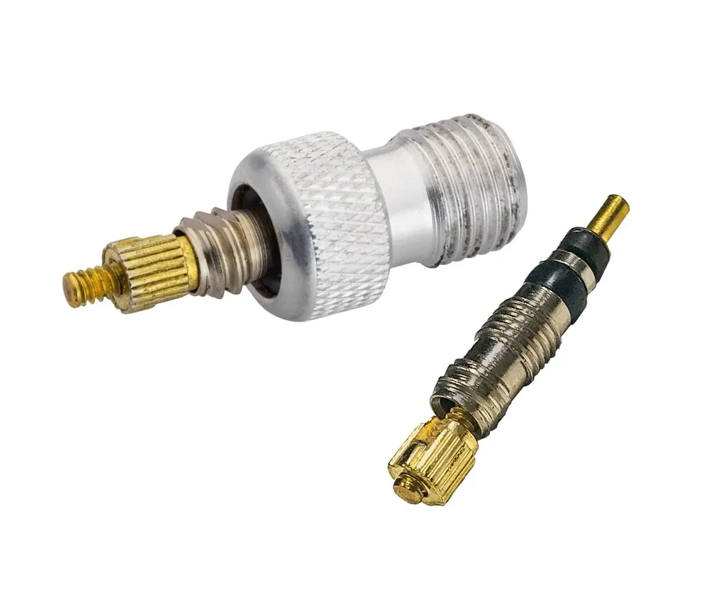 Wolf Tooth EnCase Valve Kit – Presta to Schrader valve adapter + replacement valve cores