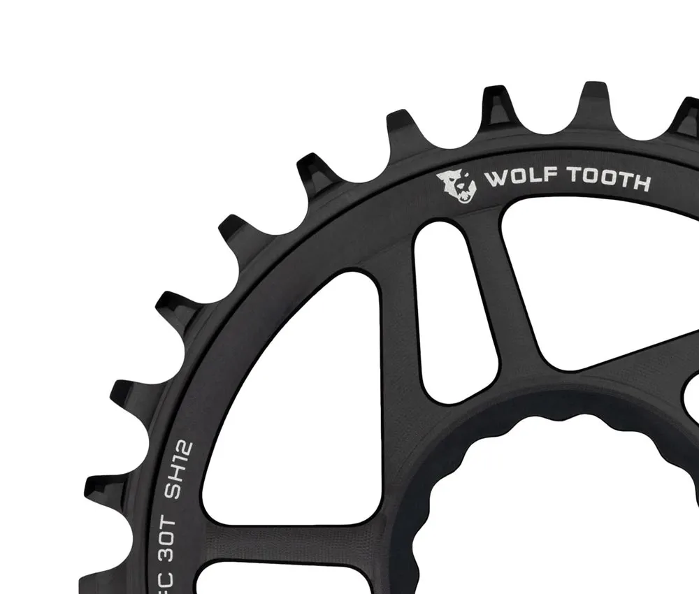 Wolf Tooth Drop-Stop ST Chainring 12-speed HG+ - Race Face Cinch Boost 3mm Offset 30 teeth