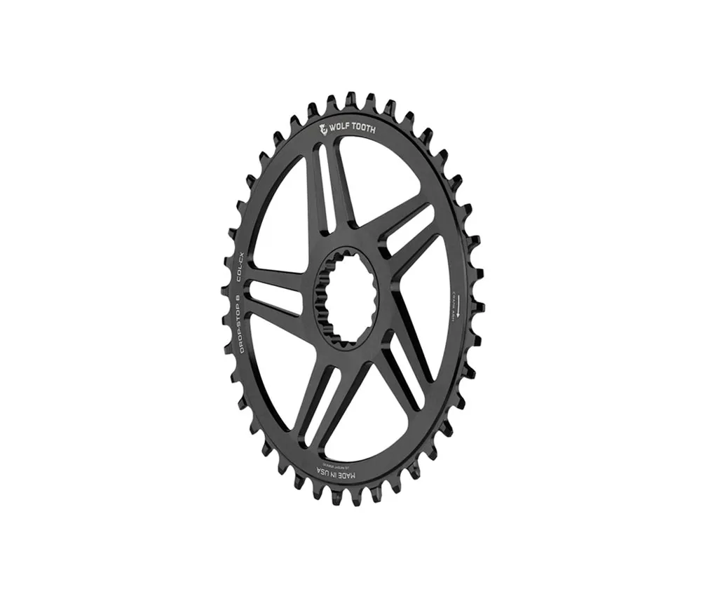 Wolf Tooth Drop Stop B Chainring - Cannondale Road / Gravel / CX Direct Mount 9-12-speed 38 teeth