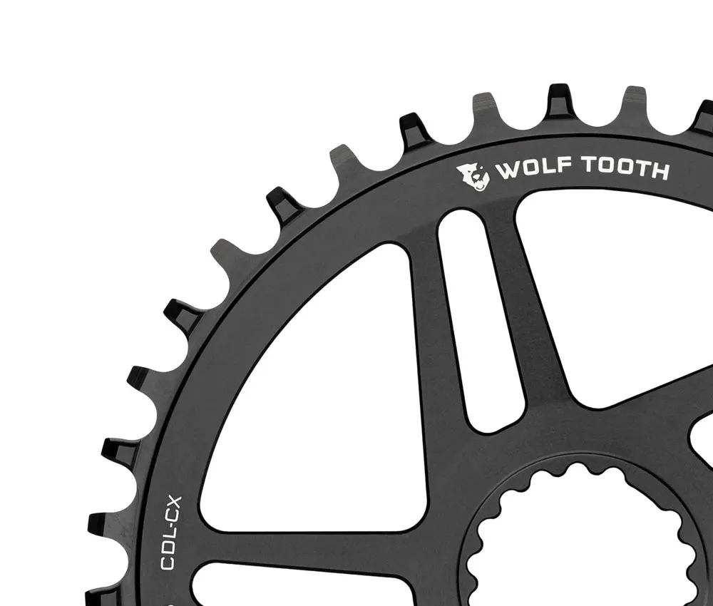 Wolf Tooth Drop Stop B Chainring - Cannondale Road / Gravel / CX Direct Mount 9-12-speed 38 teeth