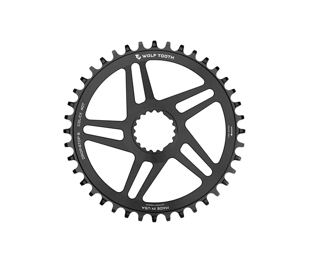Wolf Tooth Drop Stop B Chainring - Cannondale Road / Gravel / CX Direct Mount 9-12-speed 40 teeth