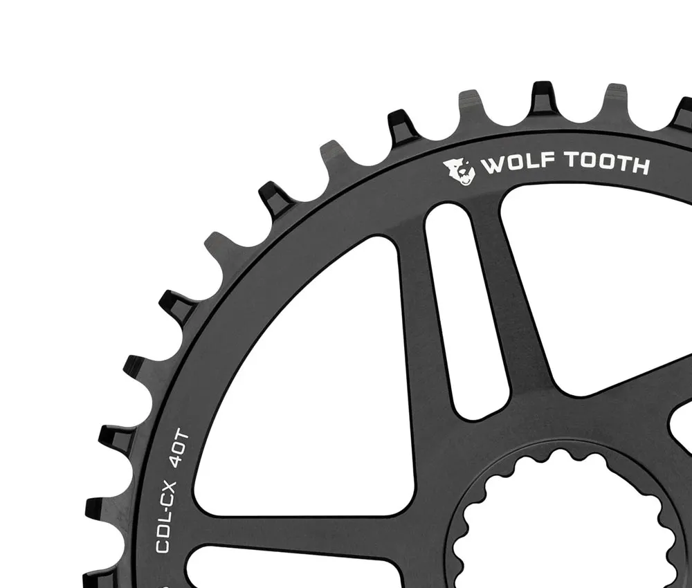 Wolf Tooth Drop Stop B Chainring - Cannondale Road / Gravel / CX Direct Mount 9-12-speed 40 teeth