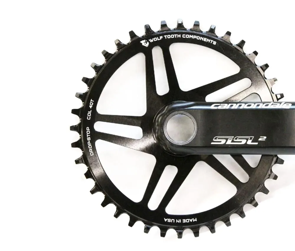 Wolf Tooth Drop Stop B Chainring - Cannondale Road / Gravel / CX Direct Mount 9-12-speed 42 teeth