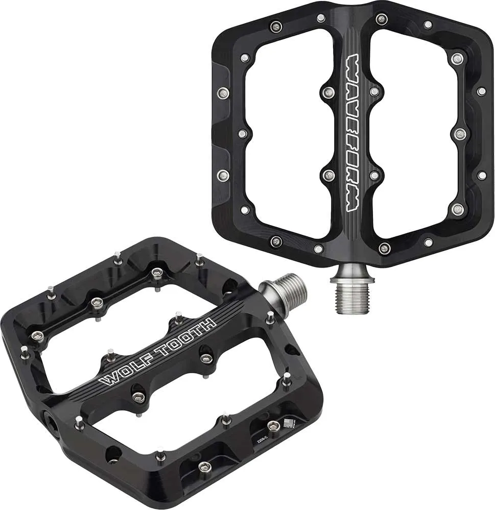 Wolf Tooth Waveform Platform Pedals Large Black