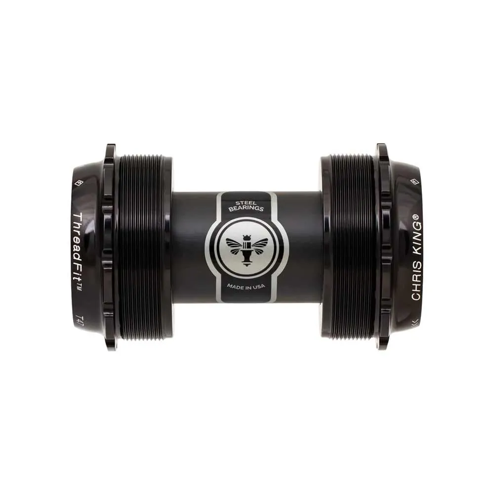 Chris King ThreadFit T47 24X bottom bracket, black