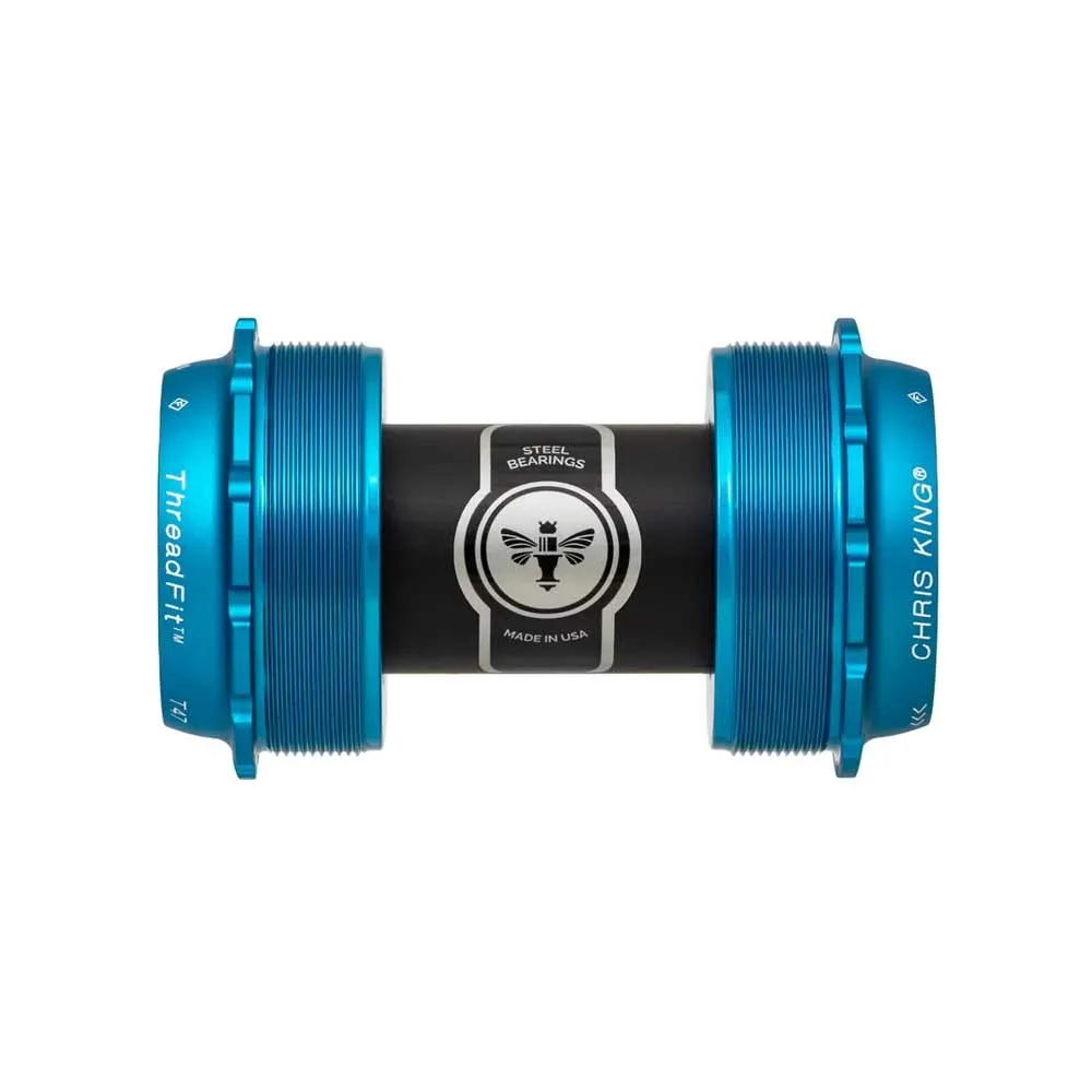 Chris King Ceramic ThreadFit T47 24X bottom bracket, matt turquoise