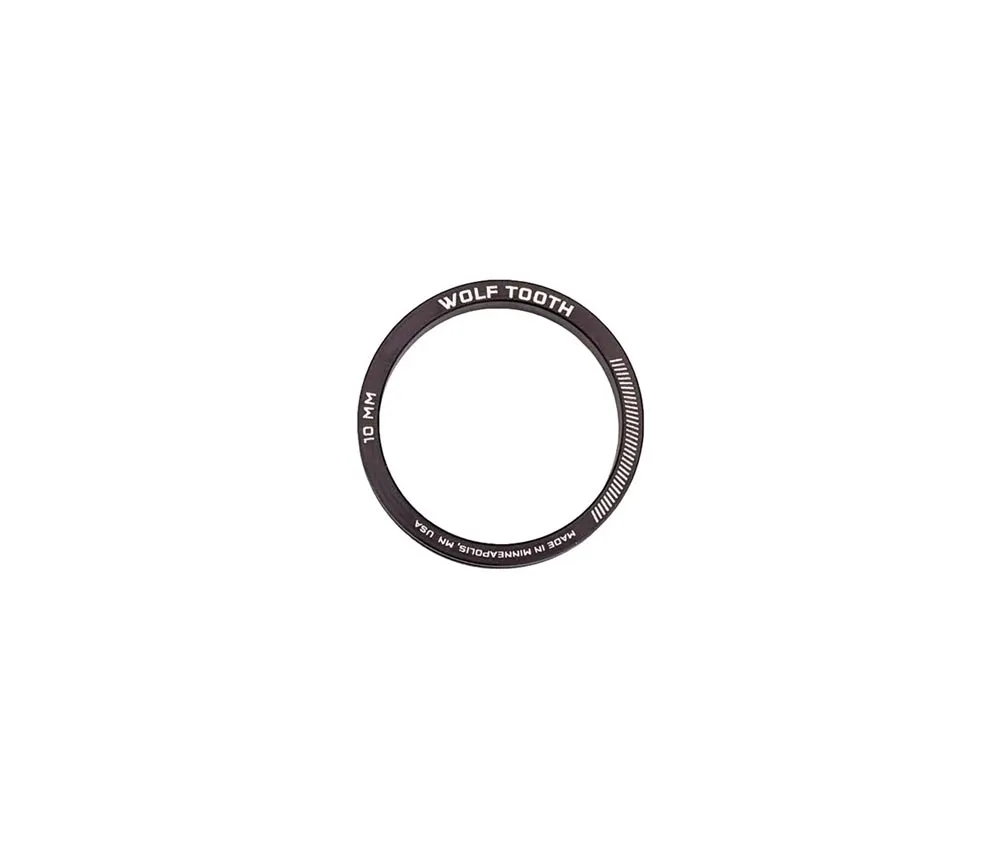 Wolf Tooth Precision Headset Spacer – 1 1/8 inch, 10 mm, aluminium, black