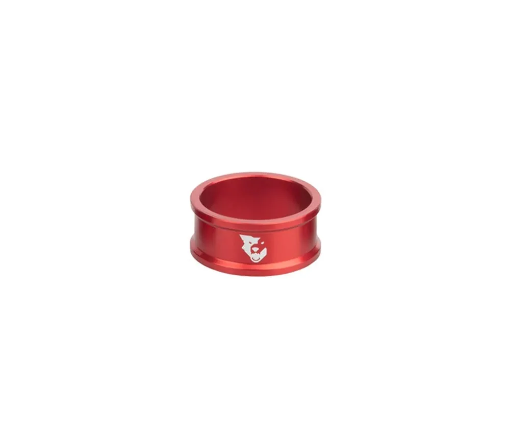 Wolf Tooth Precision Headset Spacer – 1 1/8 inch, 15 mm, aluminium, red