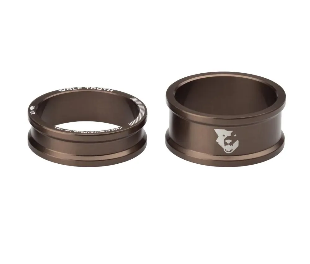 Wolf Tooth Headset Spacer Set – 1 1/8 inch, 4 pieces, aluminium, espresso