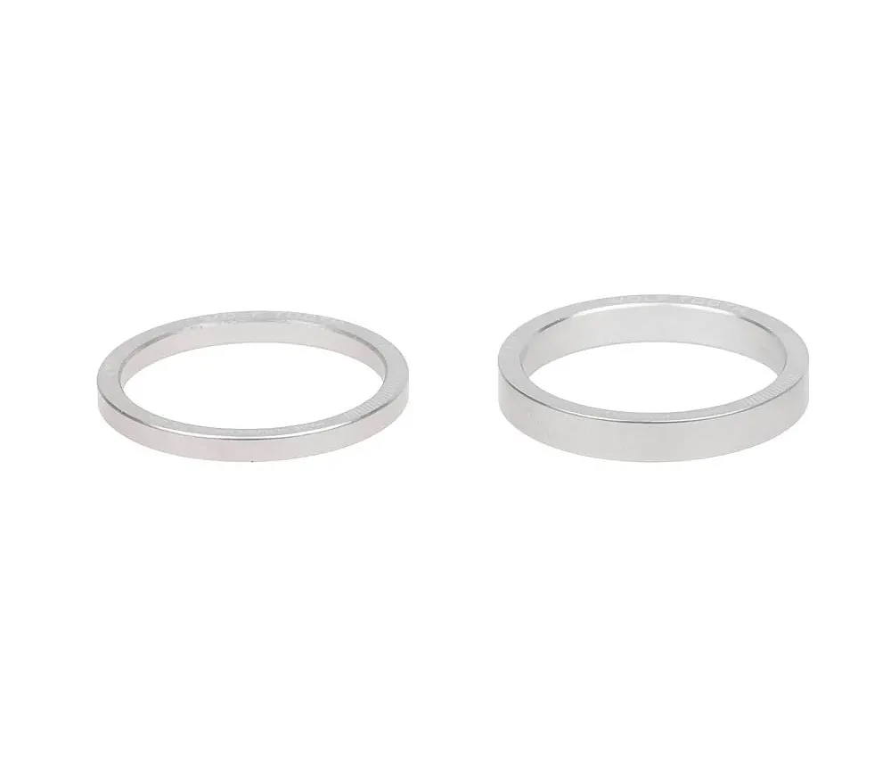Wolf Tooth Headset Spacer Set – 1 1/8 inch, 4 pieces, aluminium, raw silver