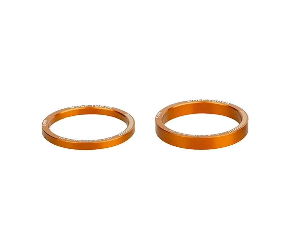 Wolf Tooth Headset Spacer Set – 1 1/8 inch, 4 pieces, aluminium, orange