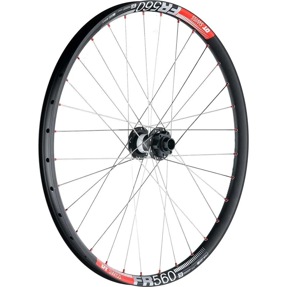 26-inch MTB front wheel DT Swiss 350 Disc 6-bolt MTB hub + DT Swiss FR 560 rim | built by TNC