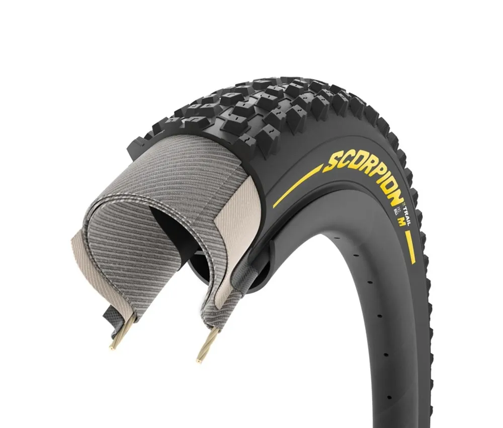 Pirelli Scorpion Trail M Tubeless Ready folding tyre – 29 inches x 2.40 / 622-60 yellow