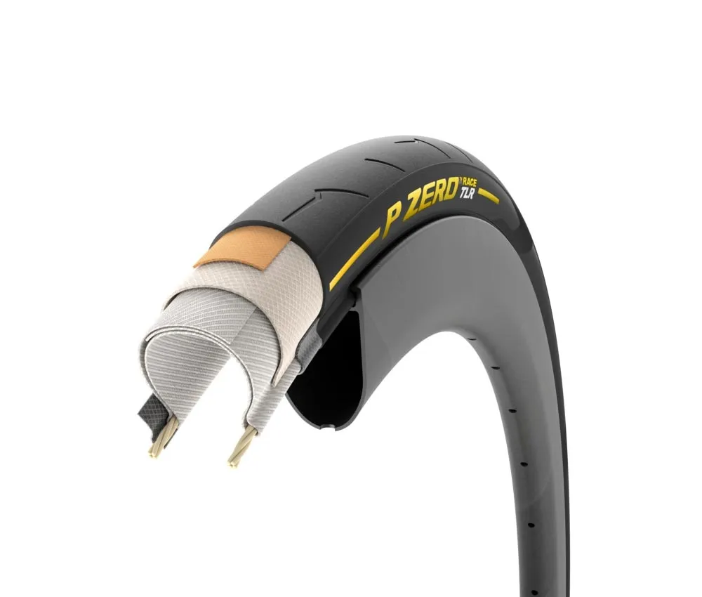 Pirelli P Zero Race TLR Road Bike Tyre – Tubeless Ready 26x622 foldable black-yellow